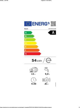 Bosch SMH4EAX28E-1 Volledig geïntegreerde vaatwasser, 60 cm, + 3 Jaar Gratis Extra Garantie — thumbnail 4