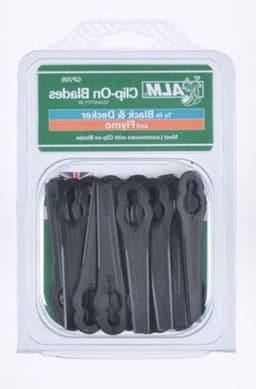 Kunststof Grasmaaiermessen - Reservemessen Plastic - Gazon Onderhoud - Speciaal Ontworpen - 20 stuks - Wit — thumbnail 1