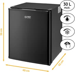 TZS First Austria Mini koelkast - Minibar - 30 liter - Vrijstaand - Volledig stil 22dB - Zwart — thumbnail 3