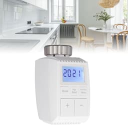 Radiator Thermostaat - Digitale Temperatuurregelaar - Slimme Verwarming - App Bediening LCD - 15 x 5 x 5 cm — thumbnail 3
