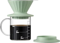 BUYDEEM CD1024 - Filterset voor Koffie - Cozy Greenish - Roestvrijstalen Filter - Siliconen Bescherming — thumbnail 1