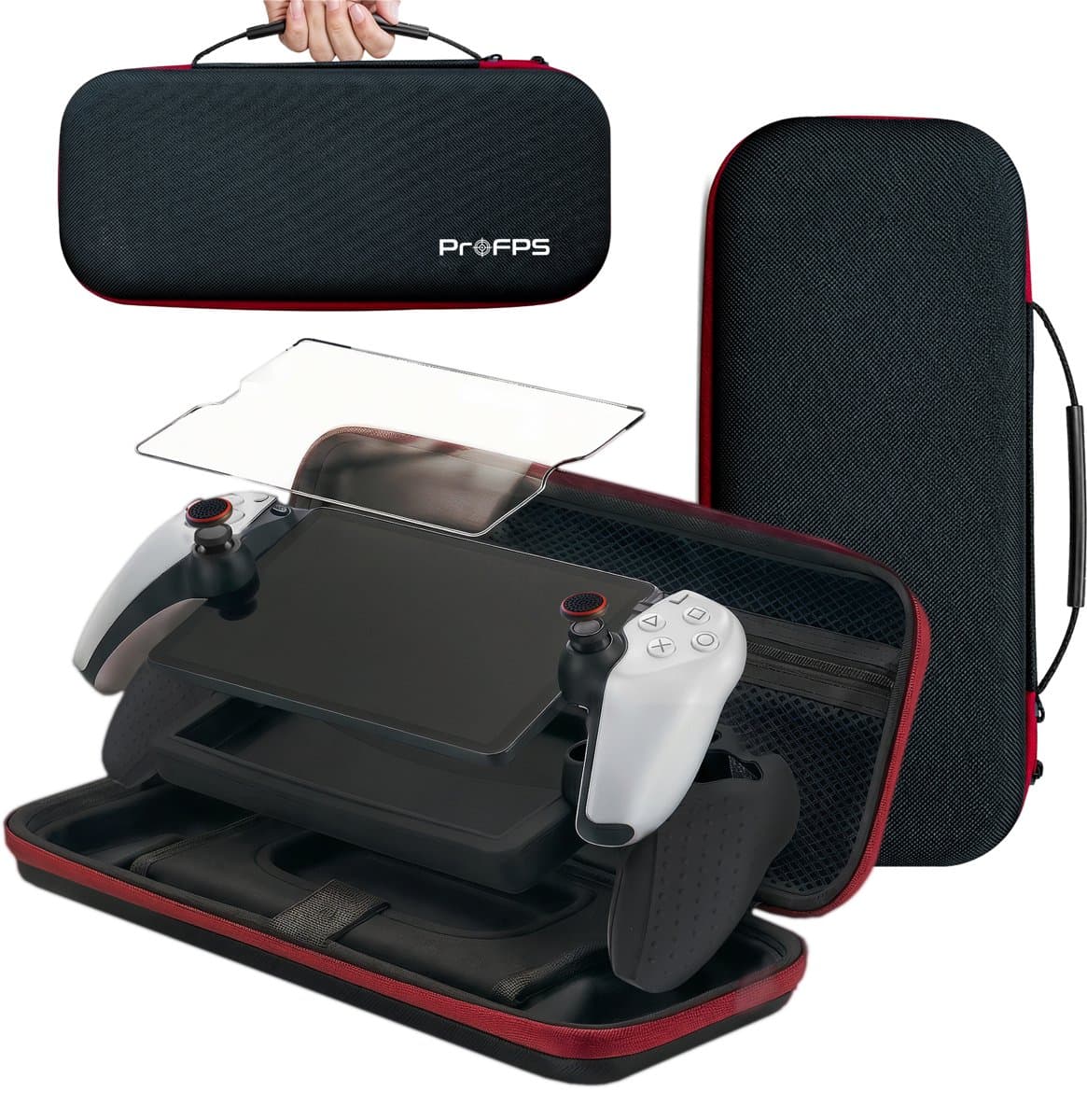ProFPS Accessoireset voor PS5 PlayStation Portal – Case, Cover, Grips & Screenprotector — afbeelding 1