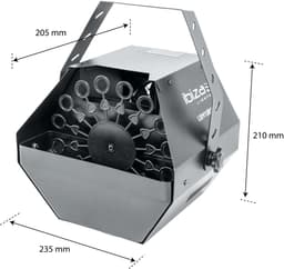 Ibiza Light - Lbm10-bl draagbare bellenblaasmachine zwart — thumbnail 2