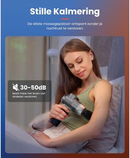 C2 Massagepistool Deep Tissue – Spiermassager met 5 Snelheden & 5 Massagekoppen – Percussie Massage Gun voor Spierherstel, Pijnverlichting & Stijfheid – Handmassageapparaat voor Thuis, Sportschool & Kantoor – Zwart — thumbnail 4