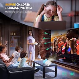 Dailygoody - Miniprojector - Full HD 1080P - Draagbare Projector - Thuisbioscoopfilmprojector - Geschikt voor Kinderen - Compact en Lichtgewicht — thumbnail 5