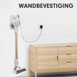 AG4400 Steelstofzuiger Draadloos – Krachtige Draadloze Stofzuiger – Steelstofzuiger met Kruimeldief – Sterke Zuigkracht – Geschikt voor Dierenharen – Lichtgewicht & Stil – Handstofzuiger – Compact – White Gold Edition – Voor Harde Vloeren & Tapijt — thumbnail 4