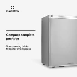 Klarstein minikoelkast voor op de kamer, minikoelkast voor drankjes, snacks en cosmetica, kleine minibar, kleine en stille koelkast, verstelbare planken, kleine Skincar koelkast 5-22°C, 38L — thumbnail 5