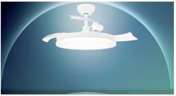 Philips Solr Plafondventilator met LED-lamp - 3 Intrekbare bladen - Diameter: 106cm - Drie tinten wit licht (2700K / 4000K / 5500K) - Dimbaar tot 10% - Afstandsbediening - Wit - 4500 Lumen — thumbnail 4