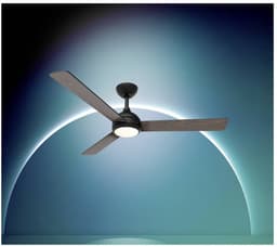 Philips Civx Plafondventilator met LED-lamp - 3 Bladen - Diameter: 132cm - Drie tinten wit licht (3000K / 4300K / 6500K) - Dimbaar tot 10% - Afstandsbediening - Zwart of Donker hout - 2500 Lumen — thumbnail 2