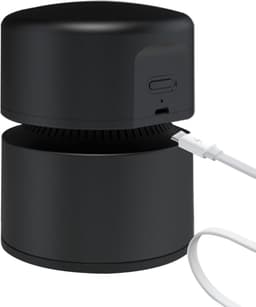 Mini Bureaustofzuiger - 1800mAh Accu - 2 Zuigstanden - USB Oplaadbaar - Tafelstofzuiger voor Bureau en Toetsenbord - 10.5 x 8 cm - Zwart — thumbnail 5
