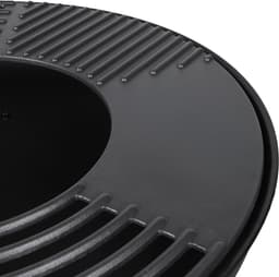 ELITE – Vuurschaal BBQ met plancha ring en houtopslag – Ø61 x H90 cm – Houtskool & hout barbecue – Buitenkeuken — thumbnail 5