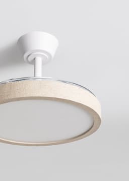 CREATE - Plafondventilator 40W stil met intrekbare bladen en LED-licht, verschillende maten - M - Met licht - Afstandsbediening - WIND CLEAR STUDIO — thumbnail 5