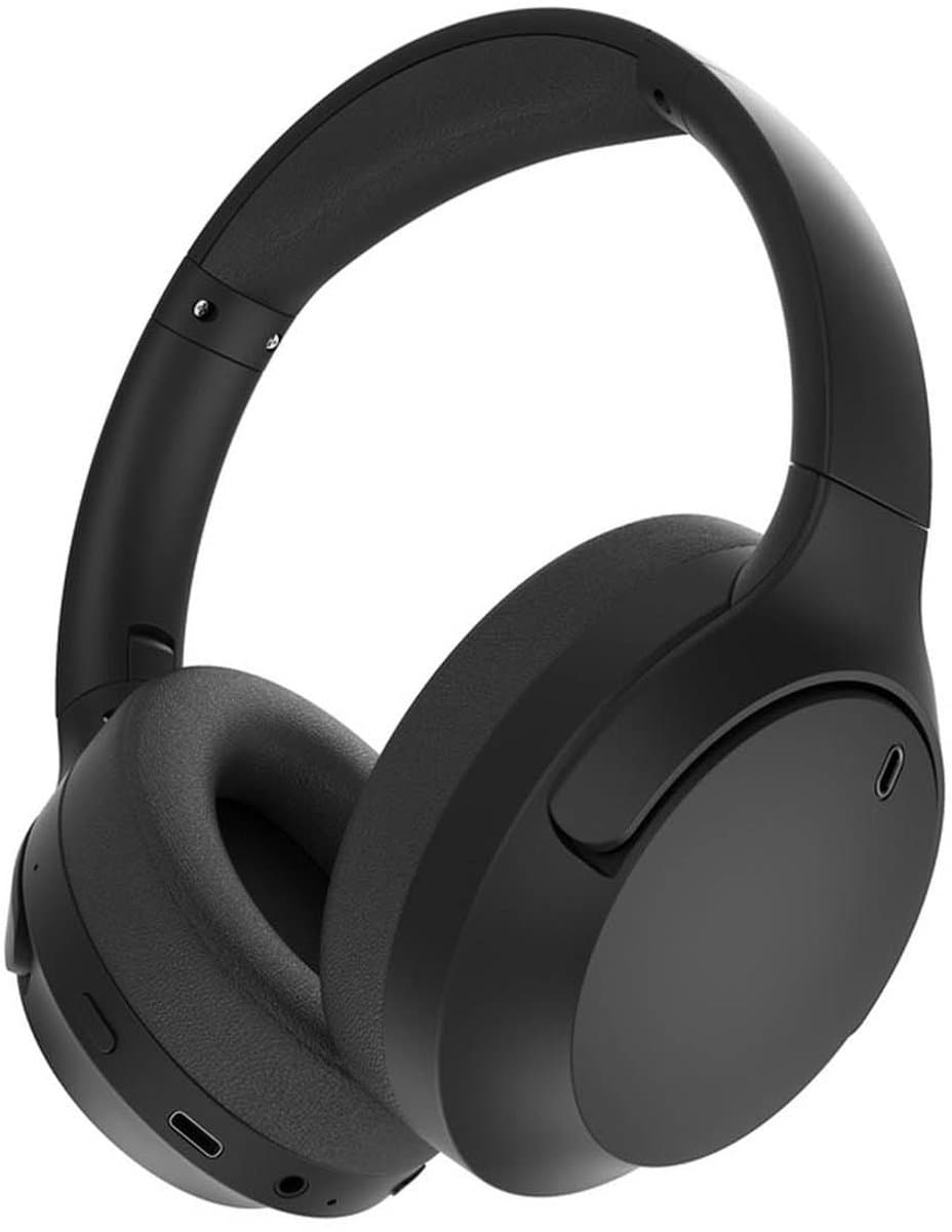 Gembird Bluetooth Stereo Koptelefoon met Actieve Ruisonderdrukking, Comfortabele Oorkussens, Lange Batterijduur, en Naadloze Overgang tussen Gesprekken en Muziek, Zwart — afbeelding 1