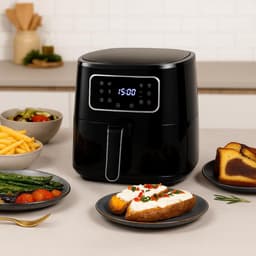 RVV® Heteluchtoven - Oven - Airfryer Oven - 32 Liter - Zilver - 27cm x 33cm x 30cm — thumbnail 2