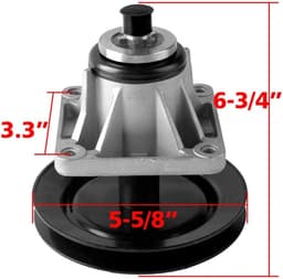 Grasmaaier Spindelset - Reserveonderdeel Metaal - Gazon Onderhoud - Complete Set Inclusief Schroeven - Standaard Afmetingen — thumbnail 2