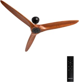 CREATE - Plafondventilator 40W stil Ø152 cm 100% hout - Zwart / Donker hout - Geen licht - WIND CENTURY — thumbnail 1