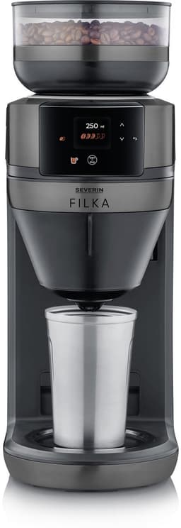 Severin KA 4855 FILKA Filterkoffiezetapparaat – Volautomaat – Bonen & Filterkoffie – 5 Sterktes – Touch Display – Dark Inox – Thermoskan — thumbnail 4