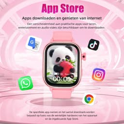 Vashoy T86-2026 Smartwatch voor kinderen-speciaal ontworpen voor kinderen-voorzien van GPS-tracking en een simkaart-SOS-functie-bijbehorende app beschikbaar-scherm van 368×448 pixels-het ideale cadeau. — thumbnail 3