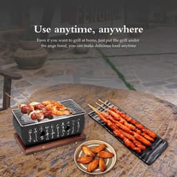 Japanse Stijl Barbecue Grill - Mini Houtskool Kachel - Voor Gezellige - Hibachi voor Yakiniku - Perfect voor Camping — thumbnail 5