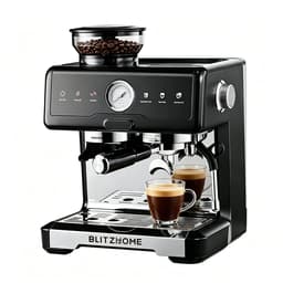 BlitzHome CM7080 Espressomachine met Koffiemolen – 20 Bar, Dual Boiler, Cold Brew & PID Temperatuurregeling – 58 mm Siebdrager — thumbnail 1