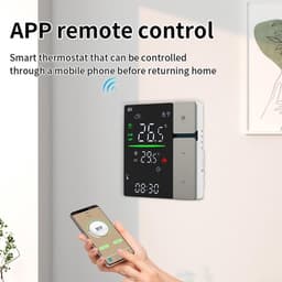 Slimme Thermostaat - Verwarming Regelunit - Energie Besparen - App & Stem Bediening - 10 x 10 x 7 cm — thumbnail 4