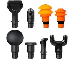 Massage Gun Koppen - Massager Opzetstukken - Spierherstel Bevorderen - 8 Verschillende Koppen - 18-19mm Diameter - Multicolor