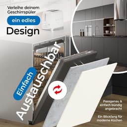 Vaatwasser Paneel - Frontpaneel Vaatwasser - Keuken Upgrade - 10 Kleuren Beschikbaar - 565 x 444 mm - Wit — thumbnail 3