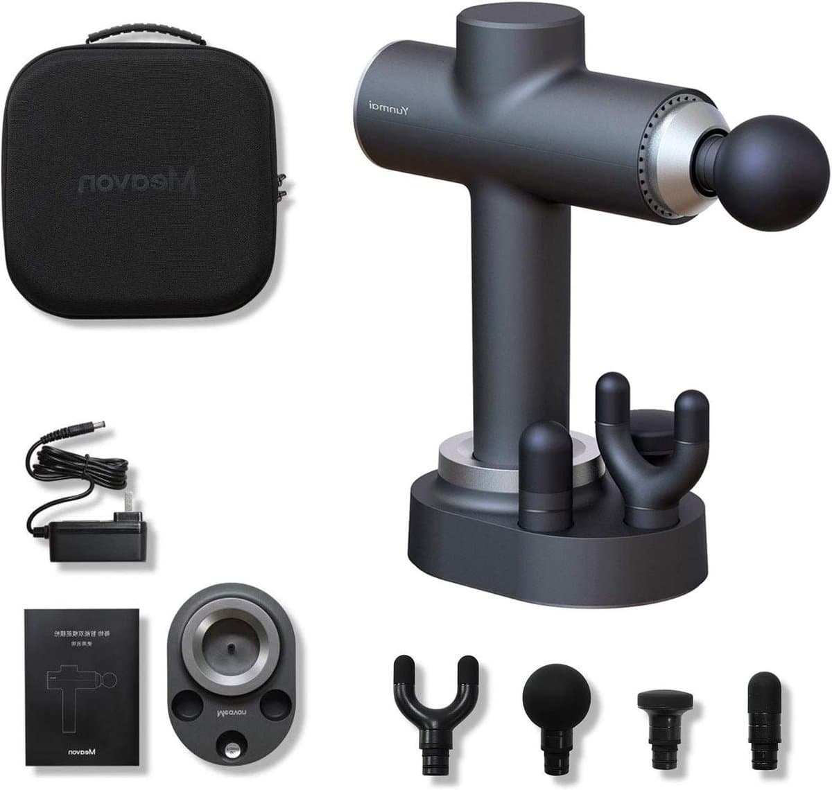 Massagepistool - Spierontspanning Tool - Herstel Bevorderen - Incl. Laadstation - Niet gespecificeerd - Zwart — afbeelding 1