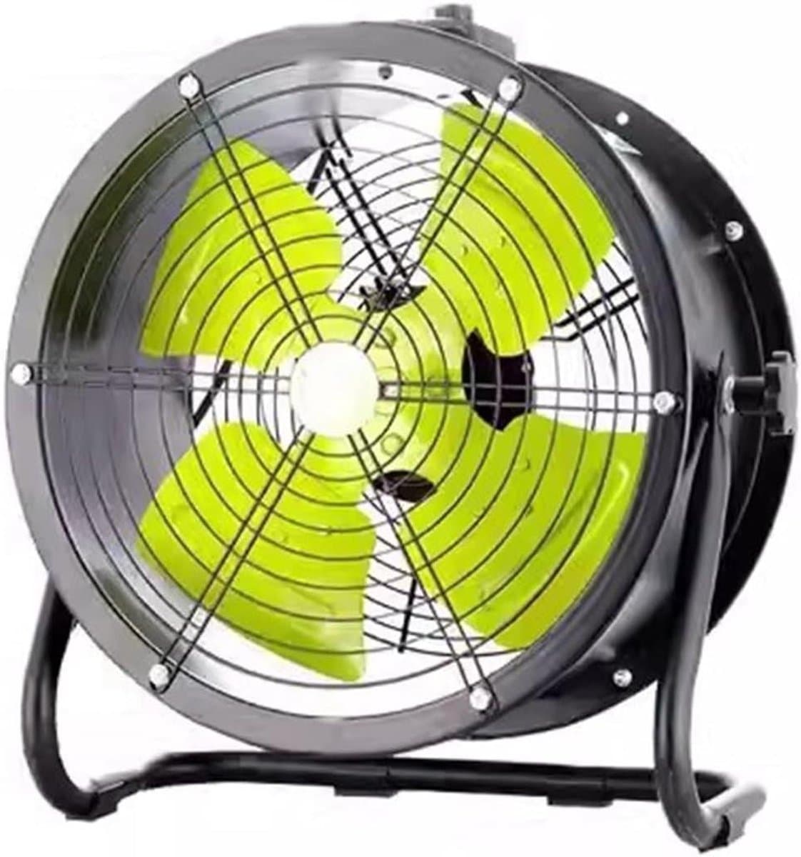 Metalen Ventilator - Industriële Vloerventilator - Werkruimte Koelen - Hoog Vermogen Motor - 75 cm - Zilver — afbeelding 1