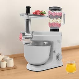 Keukenmachine - Multifunctionele mixer - Bakken en mixen - Krachtige 1500W motor - 6L komcapaciteit - Wit — thumbnail 3