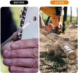 Set van 6 4.8mm Kettenslijpbestanden - Carbon Staal, Voor Chainsaw en Grasmaaier — thumbnail 2