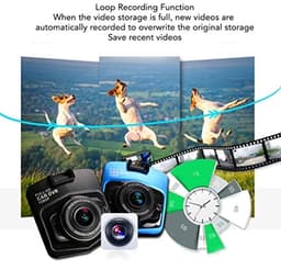 Store_9 - Dash Cam - 1080P Full HD - Dubbele camera's voor en achter - 170° groothoek - Nachtzicht - Auto Dashboard Camera Recorder - Geschikt voor... — thumbnail 2