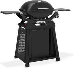 Gasbarbecue met onderstel 100x100x100 cm – 4,11 kW gietijzeren grillrooster – 1 brander – 2065 cm² kookoppervlak – vrijstaand buiten BBQ grill met deksel en wielen – HomebyNicole — thumbnail 2