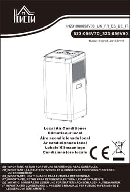 Mobiele Airco 12000 BTU (3,5 kW) met Afvoerslang - 5-in-1 Airconditioner- Koelen - Ventileren & Ontvochtigen - Timer - Afstandsbediening — thumbnail 2