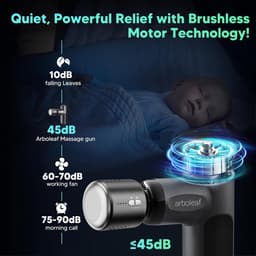 Massagepistool met Warmte - Spierherstel Gun - Spierontspanning na sport - Met Warmte en Koude Therapie - 0.4 kg - Zwart — thumbnail 2