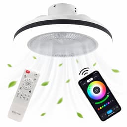 WERYOU® illuminAIR Plafondventilator - Plafonniere - Plafondventilator met Afstandsbediening - Plafondlamp - Plafond ventilator met Verlichting - Ventilator lamp - RGB Ledlamp — thumbnail 1