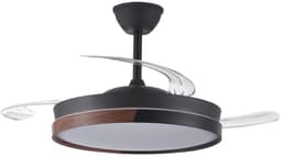 CristalRecord - Plafondventilator Ecoro Ø 106 cm hout zwart — thumbnail 2