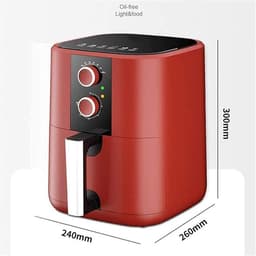 Luchtfriteuse 5L - Heteluchtoven - Gezond Koken - Minder Vet - 5 Liter - Zwart — thumbnail 5