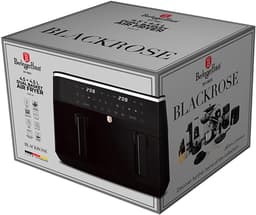 Dubbele Heteluchtfriteuse - Airfryer Keuken - Gezond Koken - Digitale Dubbele Mand - 2x 4.5 Liter - Zwart — thumbnail 3