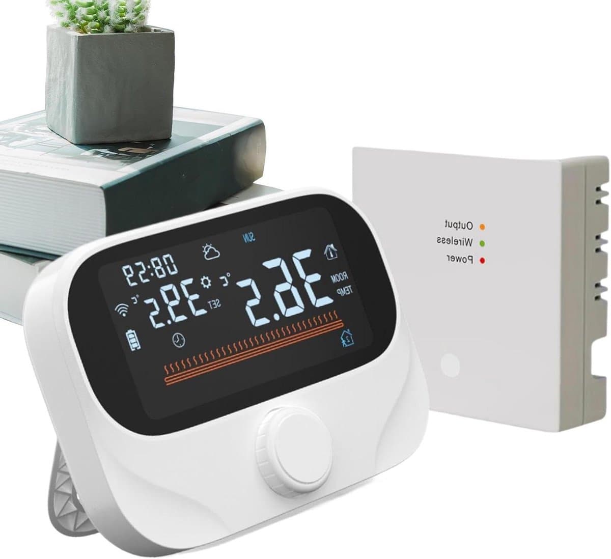 Slimme Thermostaat - App Bediening - Temperatuur Regeling - 7 Dagen Programmering - 300m Bereik - Zender — afbeelding 1