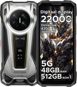 DOOGEE VMAX2 5G - Robuuste smartphone - Robuuste telefoon - 48GB RAM + 512GB ROM(2TB/TF) - 6,78 inch FHD/120Hz - 22000mAh/120W - IP68 - Dimensity 8300 - Android 16 - Nachtzicht - 200MP AI camera - NFC - Dual stereo speakers - 1000LM Campinglamp - OTG — thumbnail 1