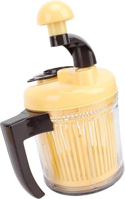 Keukenmachine Hakmolen - Handmatige Groentesnijder - Moeiteloos Ingrediënten Bereiden - 3 Versnellingsopties - 2500 Ml Capaciteit - Zilver — thumbnail 5