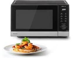 Magnetron Oven - Keukenapparaat - Snel Opwarmen - Inverter Technologie - 29L Inhoud - Zwart RVS