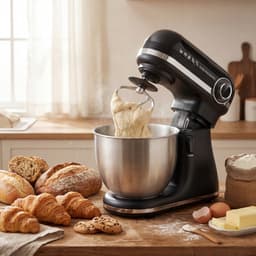 Swiss Haus® KM2307 Keukenmachine 1500W – 7.0L Keukenrobot - RVS Mengkom met Handgreep – 12 Snelheden – Multifunctionele Keukenmixer met Accessoires - Zwart — thumbnail 2
