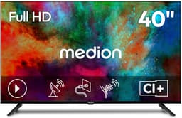 MEDION 100.3 cm 40" Full HD TV Triple Tuner DVB-T2 HD DVB-C DVB-S2 2x HDMI USB sleeptimer mediaspeler VESA CI+, MD840002 — thumbnail 1