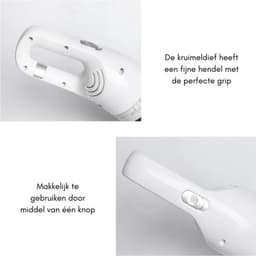 REWYTAZ-Kruimeldief - Handstofzuiger - Kruimeldief Snoerloos - Auto Stofzuiger - Oplaadbaar - Wit — thumbnail 5
