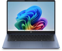 HP OmniBook 3 14-hz0716ndx - Copilot+ Laptop - 14 inch - Snapdragon X - 16GB/512GB - QWERTY - 2K OLED - Studenten laptop — thumbnail 1