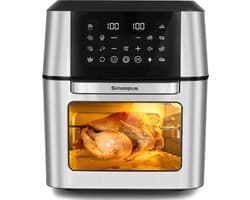 Sinaopus XXL Airfryer & Mini Oven in één – 13L Extra Grote Capaciteit – Inclusief 4 Accessoires – 12 Voorgeprogrammeerde Functies – LED Display – Makkelijk te Reinigen