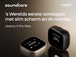 soundcore Liberty 5 Pro Max by Anker - Anker Thus Al Chip - AI Note-Taker - Kristalheldere Gesprekken - Noise Cancelling Oordopjes - 1.78" AMOLED Display - ANC Met 6 - 5 U/28 U Speeltijd - Al Vergadertranscriptie - Zwart — thumbnail 4