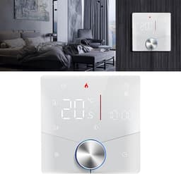 Digitale Thermostaat - Slimme Thermostaat Verwarming - Temperatuur Regelen - Nauwkeurige Verwarming - AC95-240V - Wit — thumbnail 4